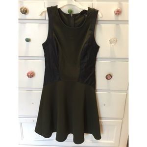 Mossimo Leather dress Size small