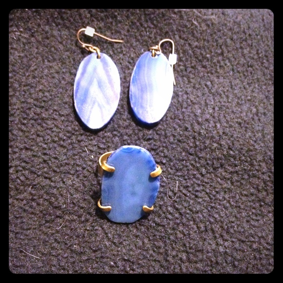 blue stone jewelry set ✨