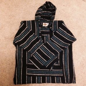 Aqua/Black/White Drug Rug