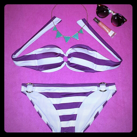 Purple & White 2 piece