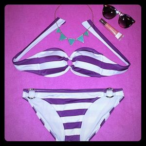 Purple & White 2 piece