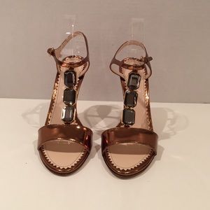 Prada nwot bronze sling back shoes size 38