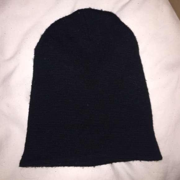 Black knit beanie