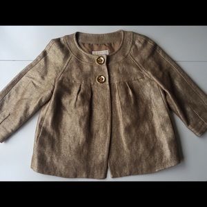 Michael Kors Gold Woven Jacket
