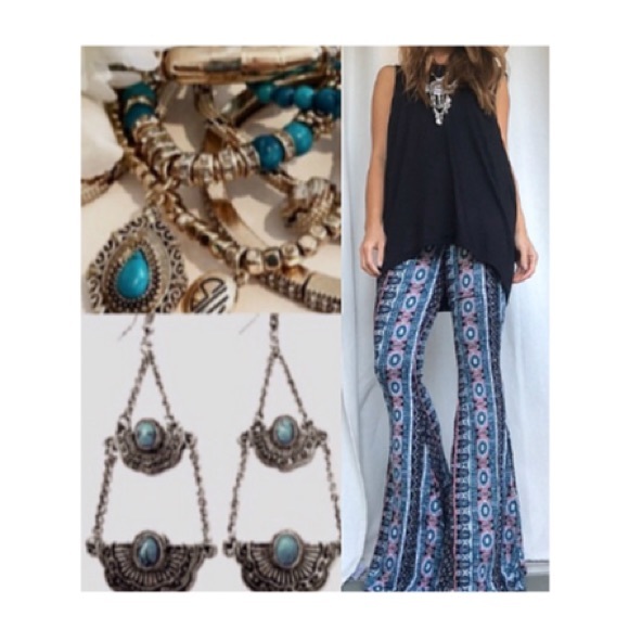 Pants - Oscia Navy Bells