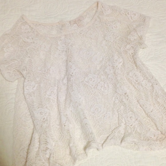 Lace Top with open back