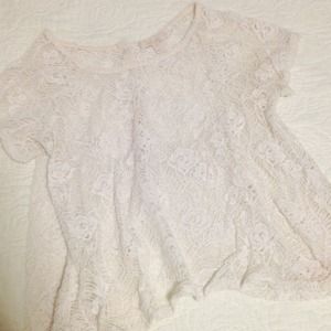 Lace Top with open back