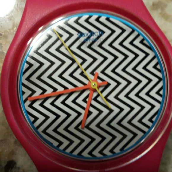 Chevron Swatch Watch