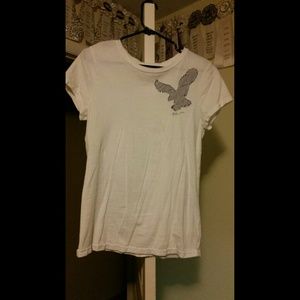 White American Eagle Tee