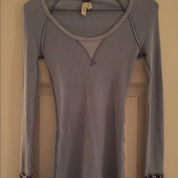 Free People Blue Hyperactive Cuff Thermal