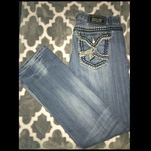 MissMe jeans. Size 32. Boot cut. Light-medium wash