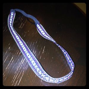 Aztec blue red & white headband
