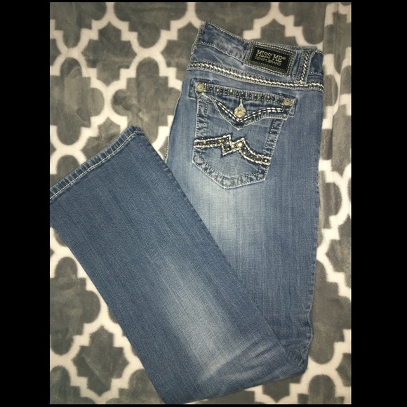 MissMe jeans. Size 32. Boot cut. Light-medium wash