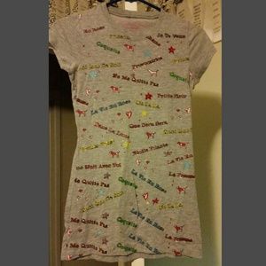 Super cute grey PINK Tee