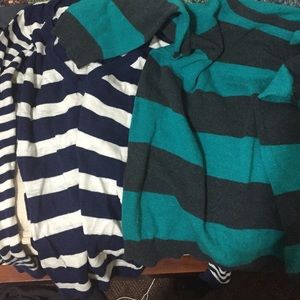 No flaws, stripped sweaters/tops $20 for both
