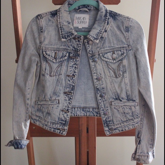 thread and supply jean jacket