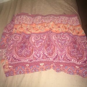 Paisley print tube top