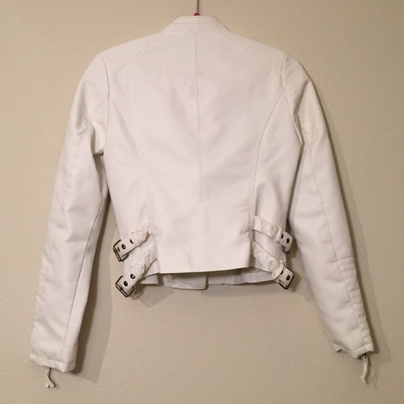 My Michelle Jackets & Coats - White Faux Leather Jacket, Size S My Michelle Jackets & Coats - White Faux Leather Jacket, Size S