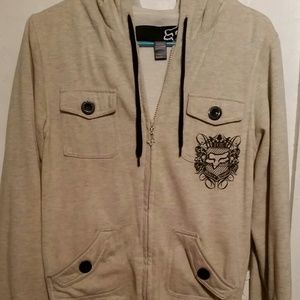 Sand colored fox light weight jacket.