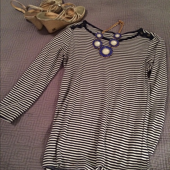 Nautical Bliss Jcrew striped shirt sz Sm
