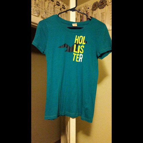 Blue Holister logo Tee