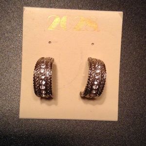 Silver hoop earrings