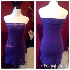 2 in 1 purple skirt/tube dress from Cancun