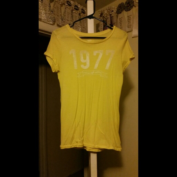 Yellow American Eagle Tee