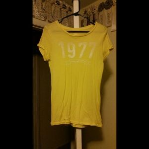Yellow American Eagle Tee