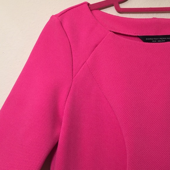 Dorothy Perkins Dresses - Dorothy Perkins Pink Waffle Knit Pencil Dress Sz 8 Dorothy Perkins Dresses - Dorothy Perkins Pink Waffle Knit Pencil Dress Sz 8