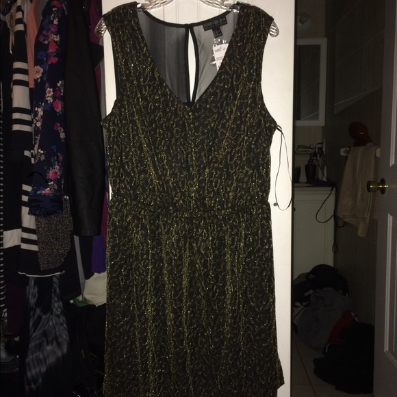 Forever 21+ Metallic Leopard Print Dress