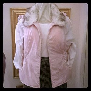 Faux Fur Collar Vest