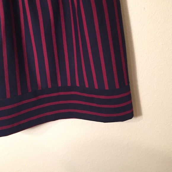 Merona Dresses - Merona Navy and Maroon Striped Dress Size XS Merona Dresses - Merona Navy and Maroon Striped Dress Size XS