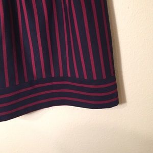 Merona Dresses - Merona Navy and Maroon Striped Dress Size XS Merona Dresses - Merona Navy and Maroon Striped Dress Size XS