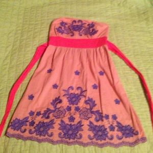 Summer strapless dress