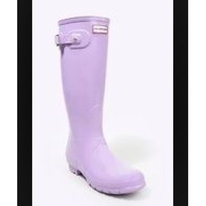 Lavender Hunter boots long+welly socks!