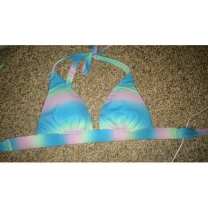 Purple and blue Victoria's Secret swimsuit top
