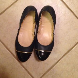 JCrew Leather black ballet flats 7m
