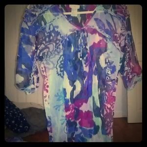 A beautiful colourful summer blouse