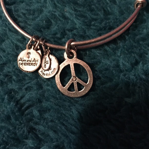 Alex and Ani peace bracelet
