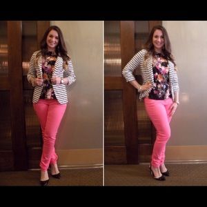 Charlotte Russe Jackets & Coats - Charlotte Russe Ponte Knit Striped Blazer Size S Charlotte Russe Jackets & Coats - Charlotte Russe Ponte Knit Striped Blazer Size S