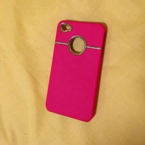 Hot pink iPhone 4 phone case
