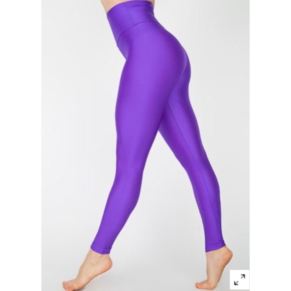 Nylon Tricot High-Waist Leggings american apparel