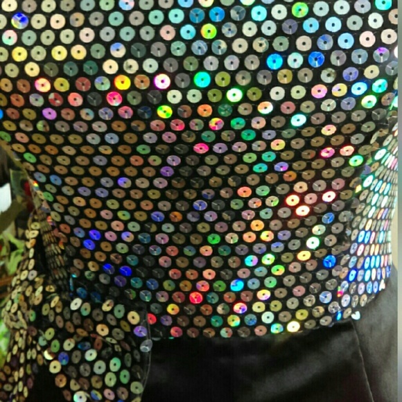 SOLD HP x 2 Vintage Sequin Dress-Mike Benet - Picture 2 of 4