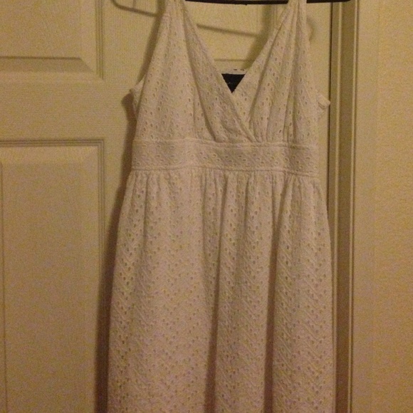 White eyelet dress