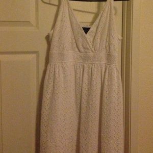 White eyelet dress