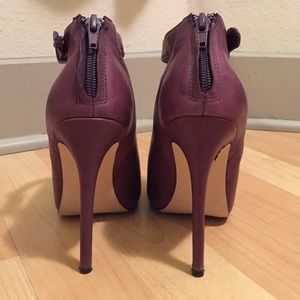Shoemint Shoes - Shoemint "Leila" Purple Peel Toe Booties Size 6.5 Shoemint Shoes - Shoemint "Leila" Purple Peel Toe Booties Size 6.5