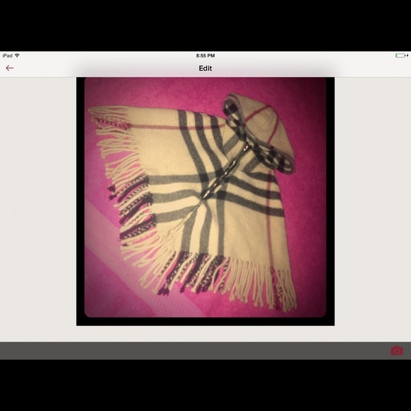 Authentic burberry toddler poncho