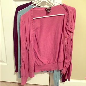 THREE wet seal cardigans!