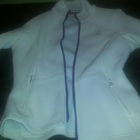 White with purple lining Spyder fleece